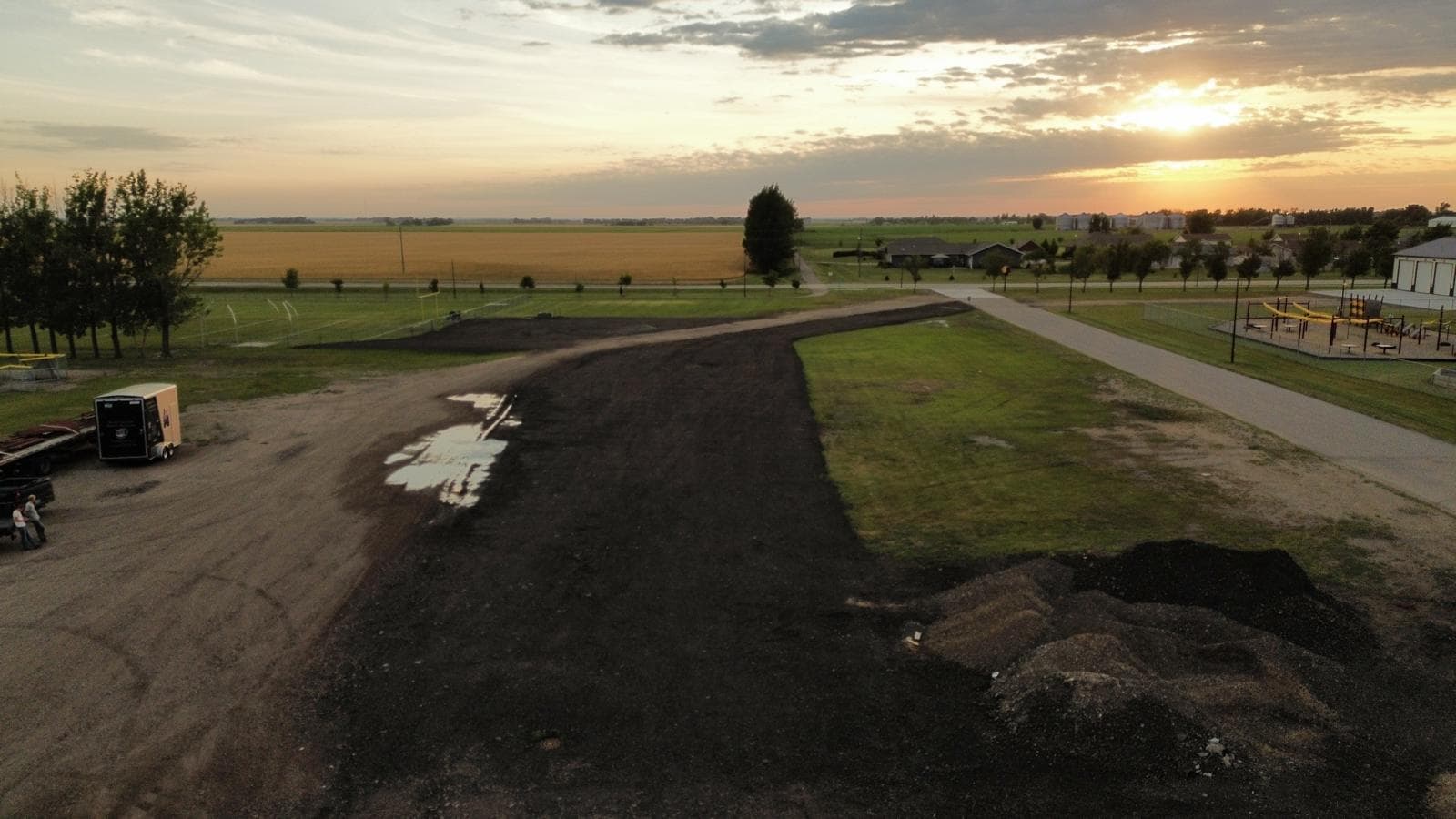 Gallery photos for Parking Lot Expansion at Grafton High School Using Asphalt Millings: Image #5