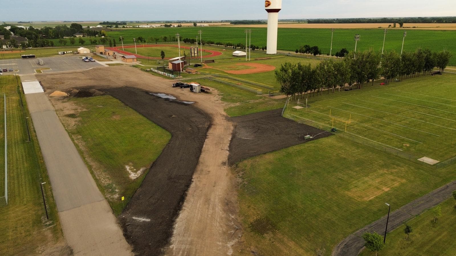 Gallery photos for Parking Lot Expansion at Grafton High School Using Asphalt Millings: Image #1