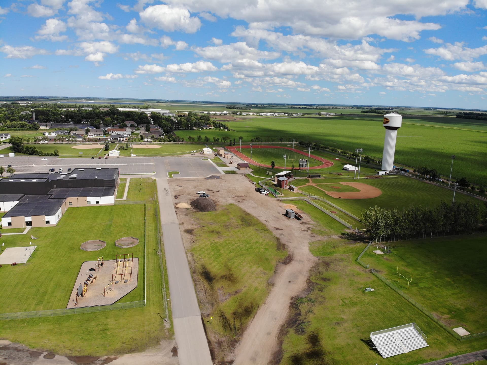 Parking Lot Expansion at Grafton High School Using Asphalt Millings image