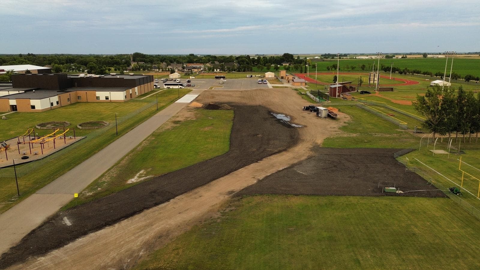 Gallery photos for Parking Lot Expansion at Grafton High School Using Asphalt Millings: Image #8