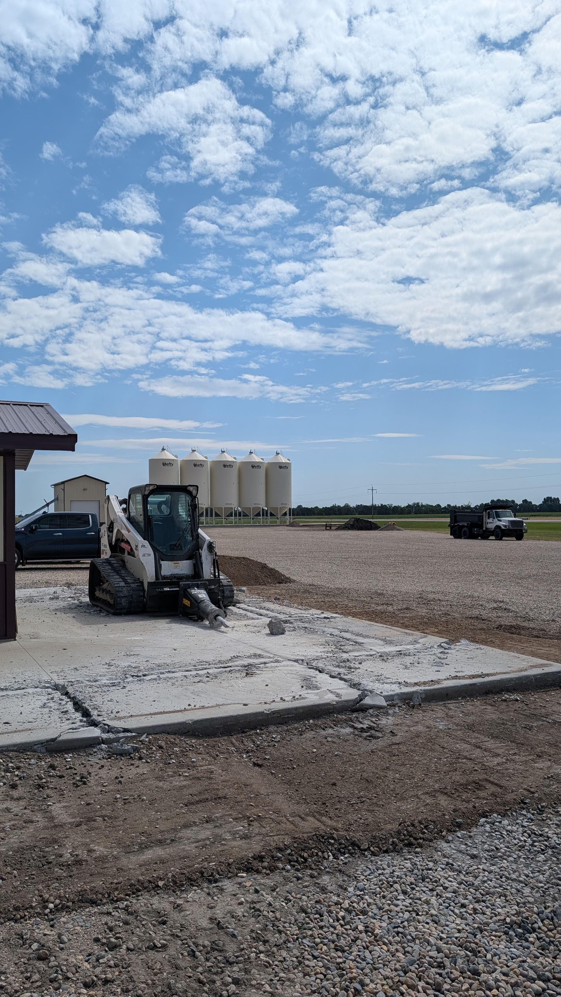 Gallery photos for Concrete Demo and Gravel Pad Work at Hefty Seed: Image #2